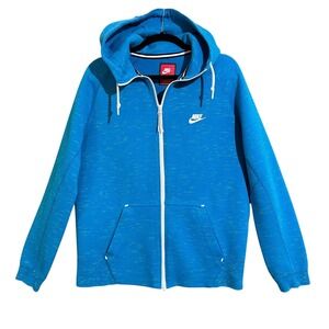 Nike Tech Fleece Full Zip Hoodie Blue Speckle 559592-452 Men's L Streetwear
